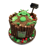 SWAMP MONSTER CAKE