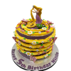 LONG HAIR PRINCESS THEME CAKE