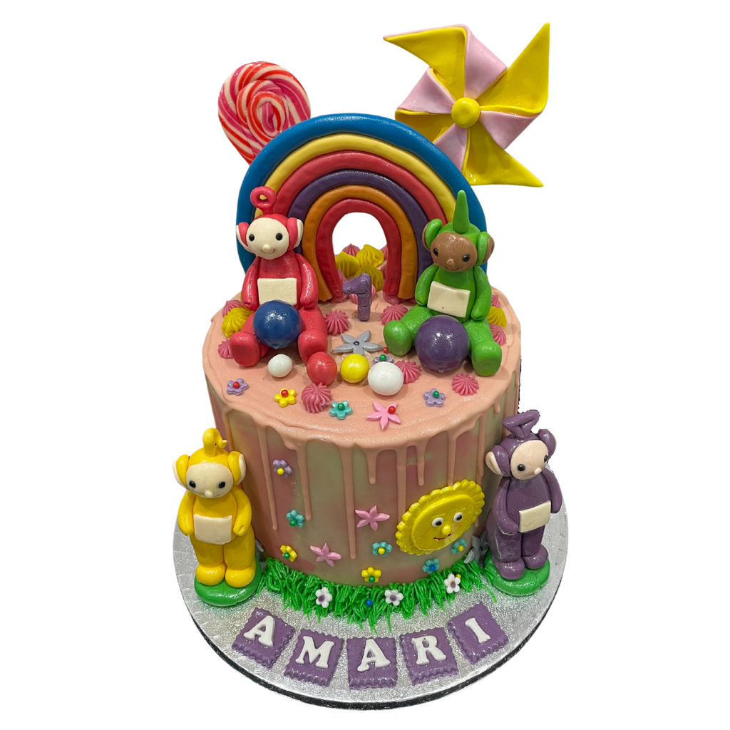KIDS TV TUBBY CHARACTERS THEME CAKE