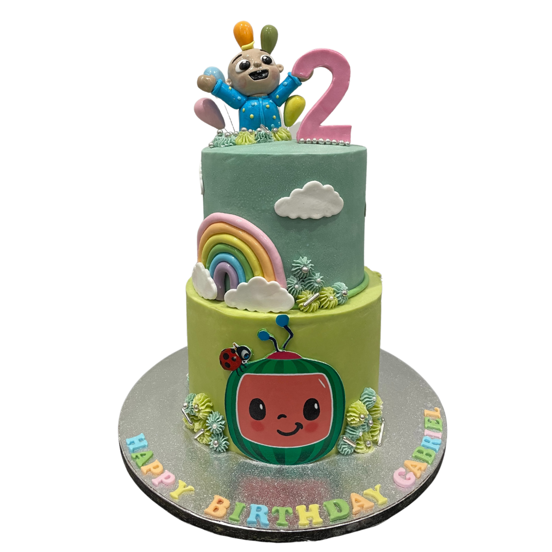 TWO-TIER MELON CAKE