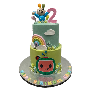 TWO-TIER MELON CAKE