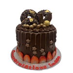 CHOCOLATE & STRAWBERRY CAKE