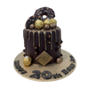 BAHLSEN BROWN & GOLD DRIP CAKE