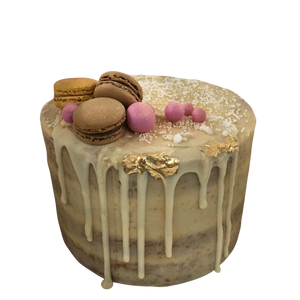 MACARON DRIP NAKED CAKE