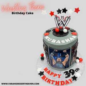 WRESTLING THEME CAKE