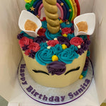 RAINBOW UNICORN CAKE