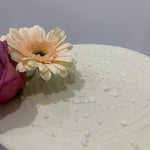 IVORY PEARL ROSE CAKE