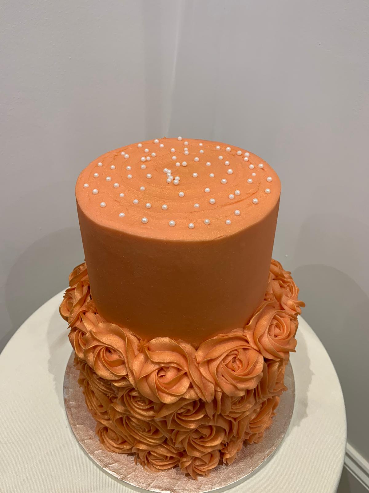 ROSETTE TIER CELEBRATION CAKE