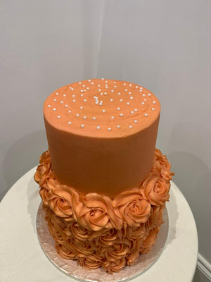 ROSETTE TIER CELEBRATION CAKE