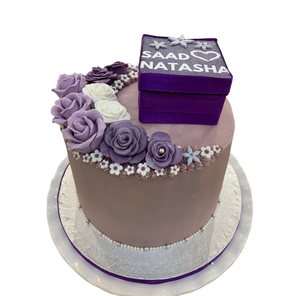 LILAC FLOWER CELEBRATION CAKE