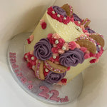 BISCUIT SWIRLS - BUTTERCREAM ROSE CAKE
