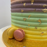 PASTEL GROOVE GOLD LEAF CAKE