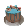 AZURE AND PINK GENDER REVEAL CAKE