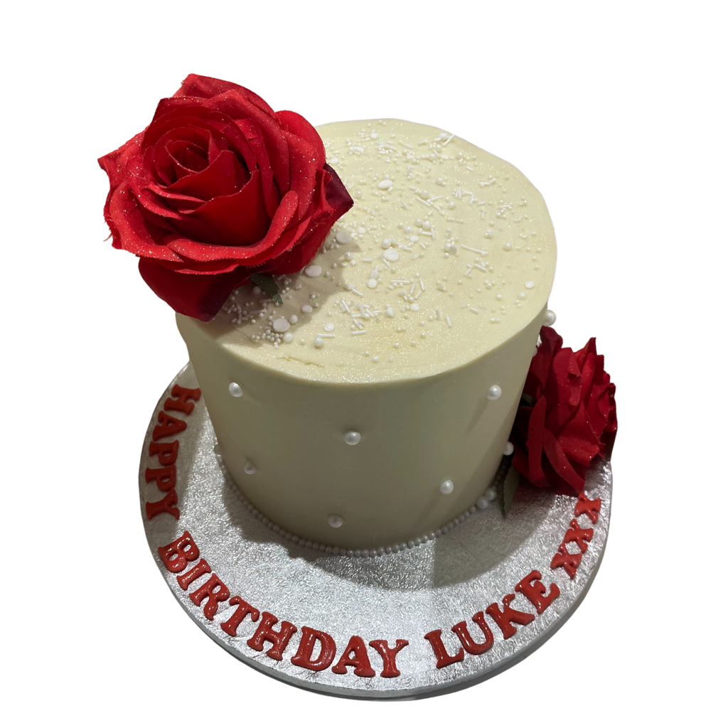 WHITE ROSE OCCASION CAKE
