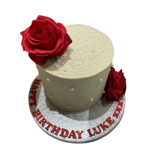 WHITE ROSE OCCASION CAKE