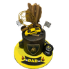 SPORTS CAR WITH SAIL CELEBRATION CAKE