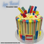 LEGO THEMED MULTI-DRIP CAKE