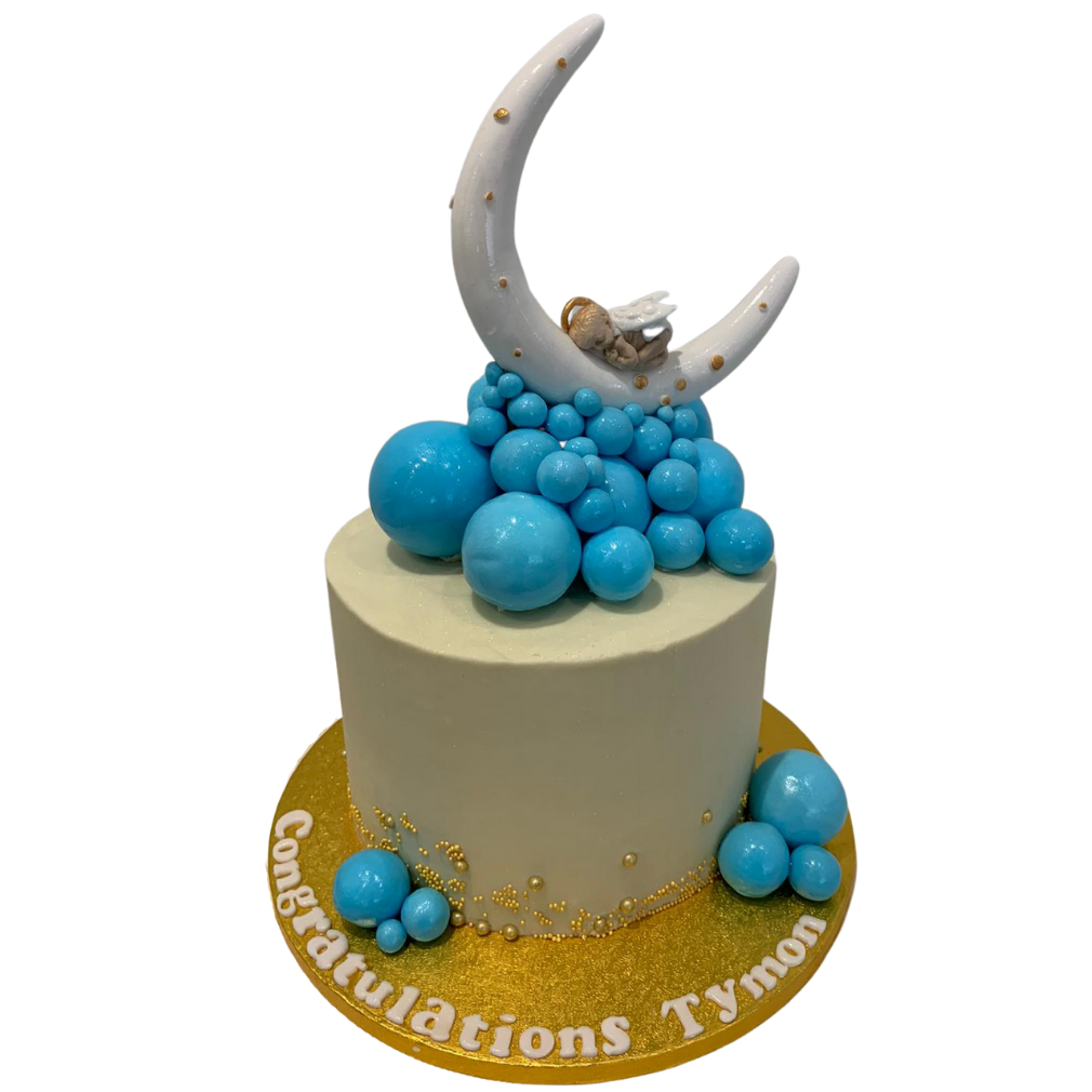 WHITE MOON - CHRISTENING CAKE