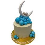 WHITE MOON - CHRISTENING CAKE