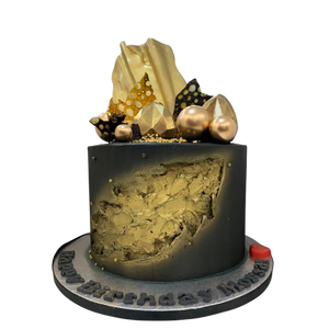 GEODE SAIL BLACK AND GOLD CAKE