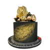 GEODE SAIL BLACK AND GOLD CAKE