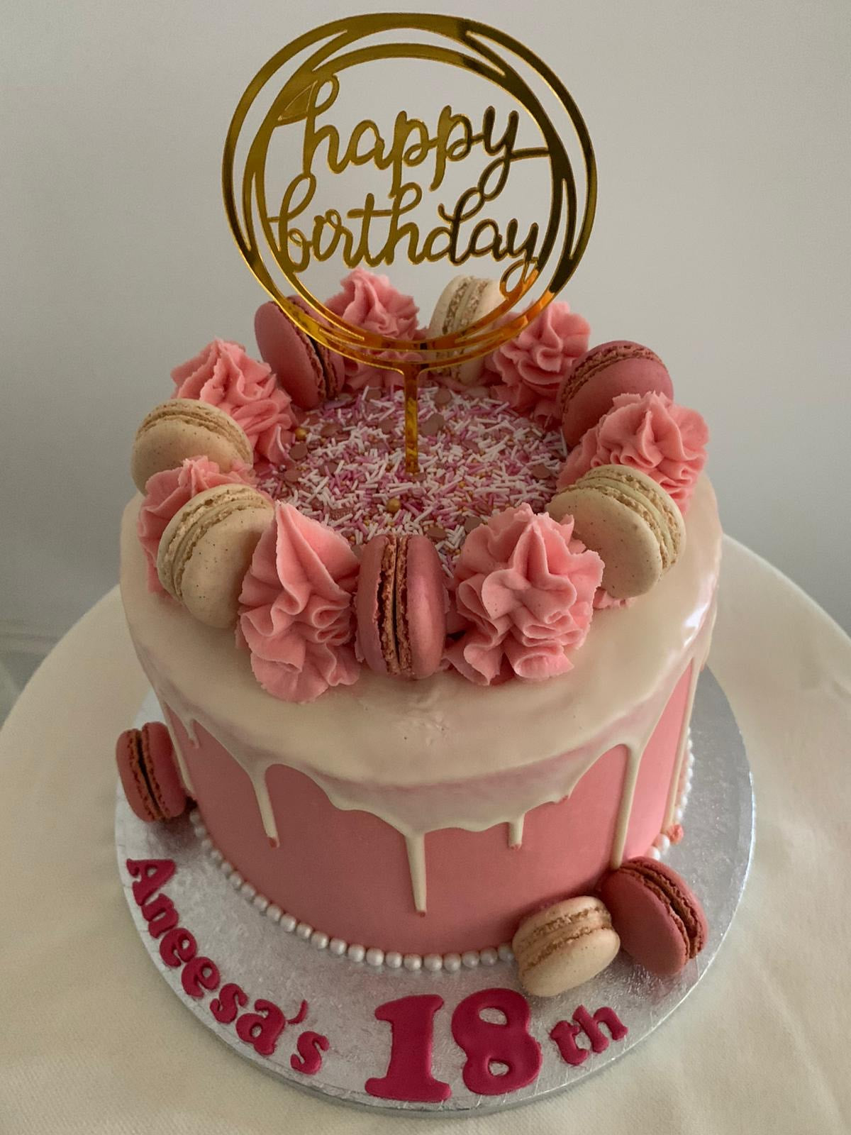 Macaron Birthday Cake - Baran Bakery