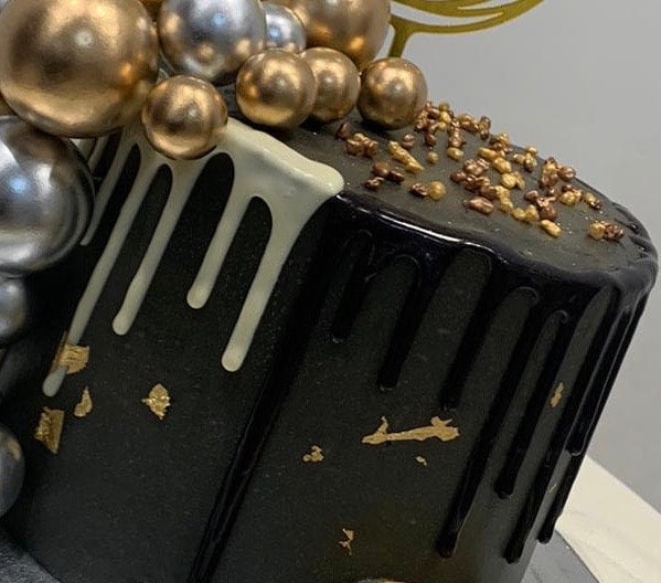 GOLD & SILVER BALL DOUBLE DRIP
