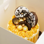 GOLD DONUT DRIP CAKE