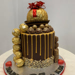 FERRERO ROCHER GOLD DRIP CAKE