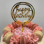 PINK MACARON DRIP CAKE