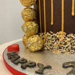 FERRERO ROCHER GOLD DRIP CAKE