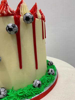 FOOTBALL THEME CAKE