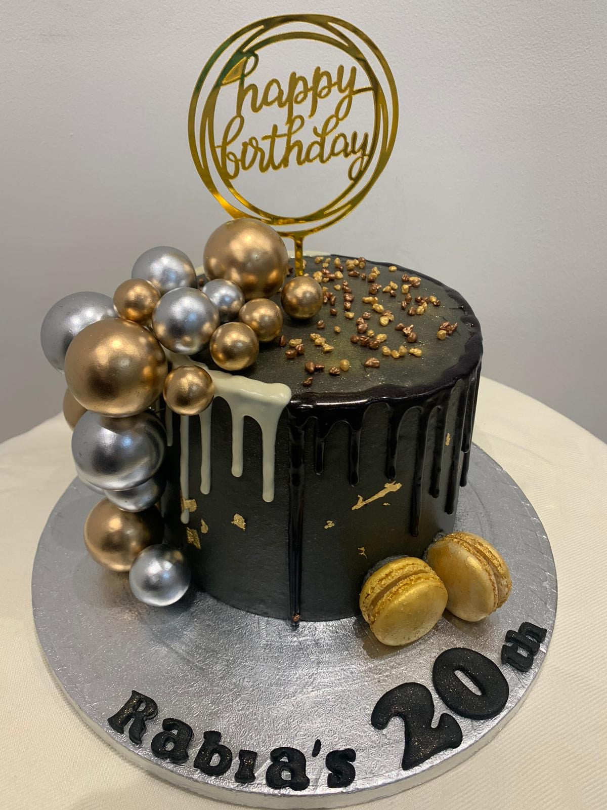 GOLD & SILVER BALL DOUBLE DRIP