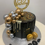 GOLD & SILVER BALL DOUBLE DRIP