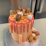 PEACH MACARON CAKE