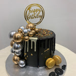 GOLD & SILVER BALL DOUBLE DRIP