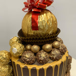 FERRERO ROCHER GOLD DRIP CAKE
