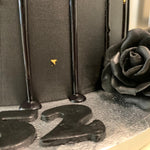 BLACK SHARD & GOLD LEAF CAKE