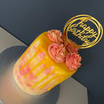 SUNSHINE AND ROSE DRIP CAKE