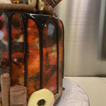 BLACK & RED ART DRIP CAKE