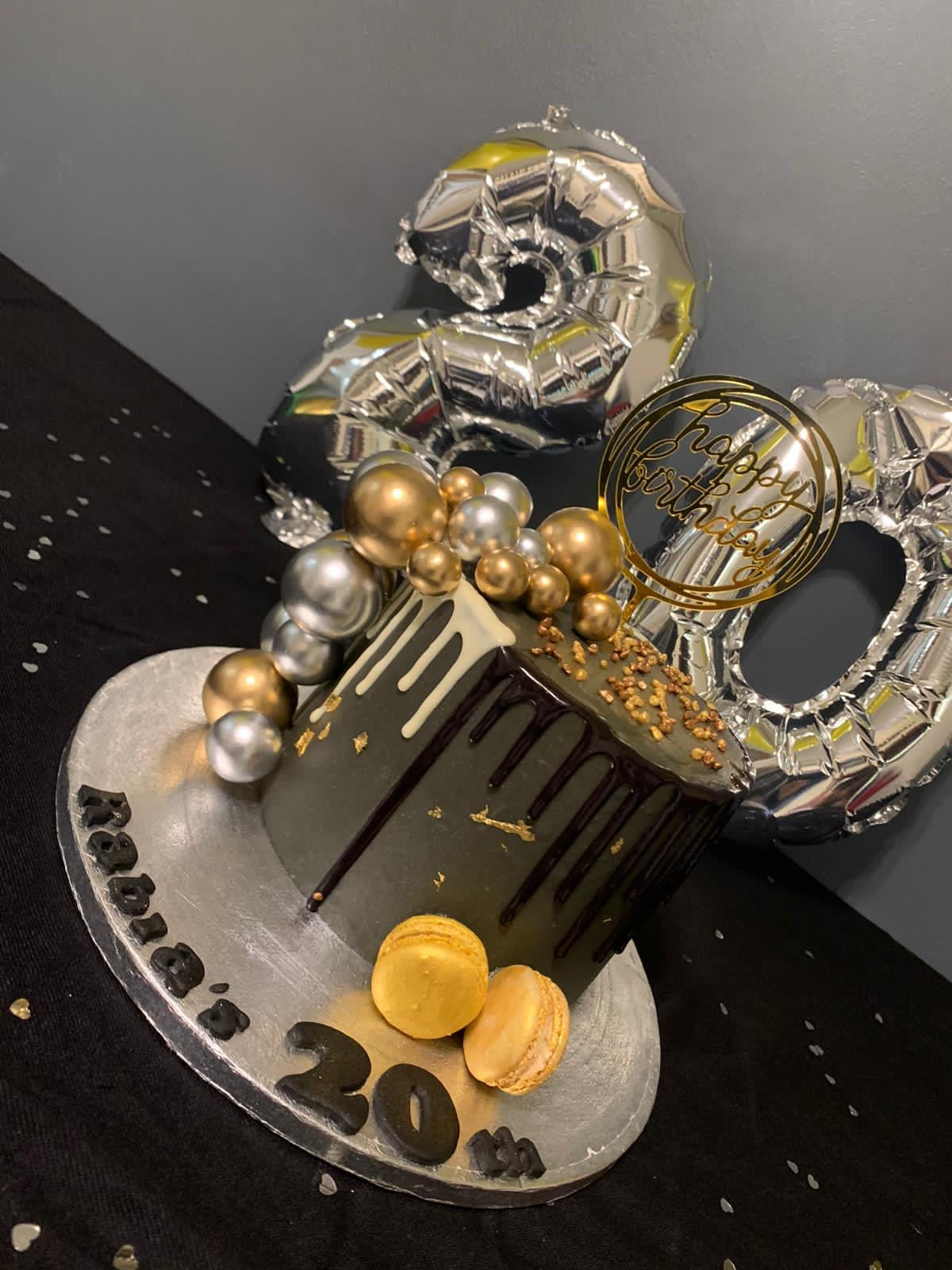 GOLD & SILVER BALL DOUBLE DRIP