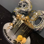 GOLD & SILVER BALL DOUBLE DRIP